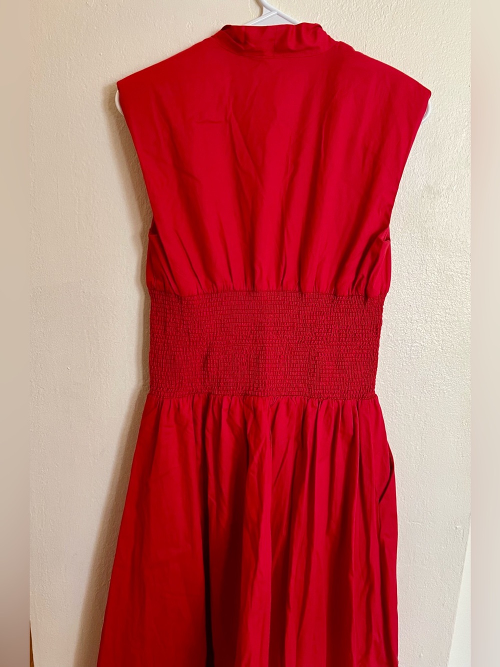 Anthropologie The Tommie Zip Front Midi Red Dress - Picture 7 of 7
